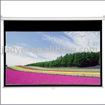 HD Matte White Manual Projector Screen/Projector Screen 100"(16:9) 265x150cm 100"(4:3) 203x152cm