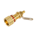 Black and Red Gold-Plated Banana Plug Connectors
