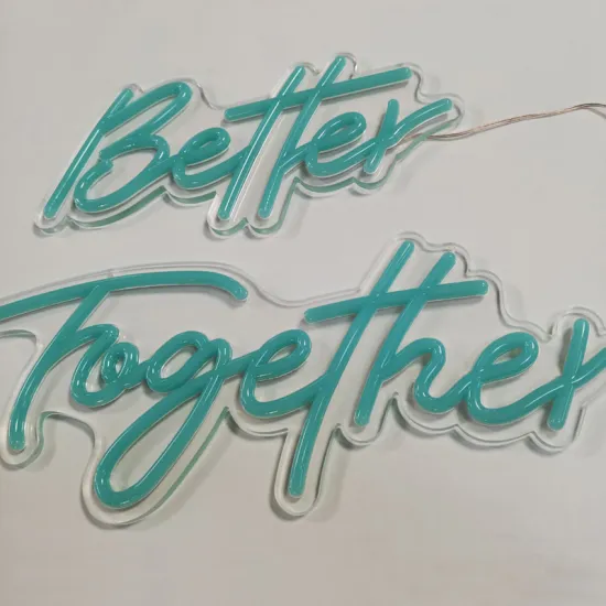 Custom Romantic Flex LED Neon Light Sign for Wedding Home Event Decor