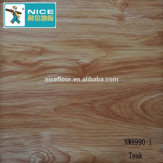 Teak Laminate wood flooring HDF core engineered wood floors
