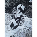 Black&White Rayon Challis 30S Air-jet Printing Fabric