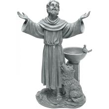 Скульптура благословения Святого Франциска религиозного сада