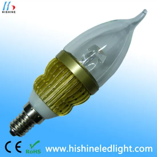 Super Brightness Led Candle Light E14 3w Dc/ac12v Led Bulbs For Meeting Room, Showroom