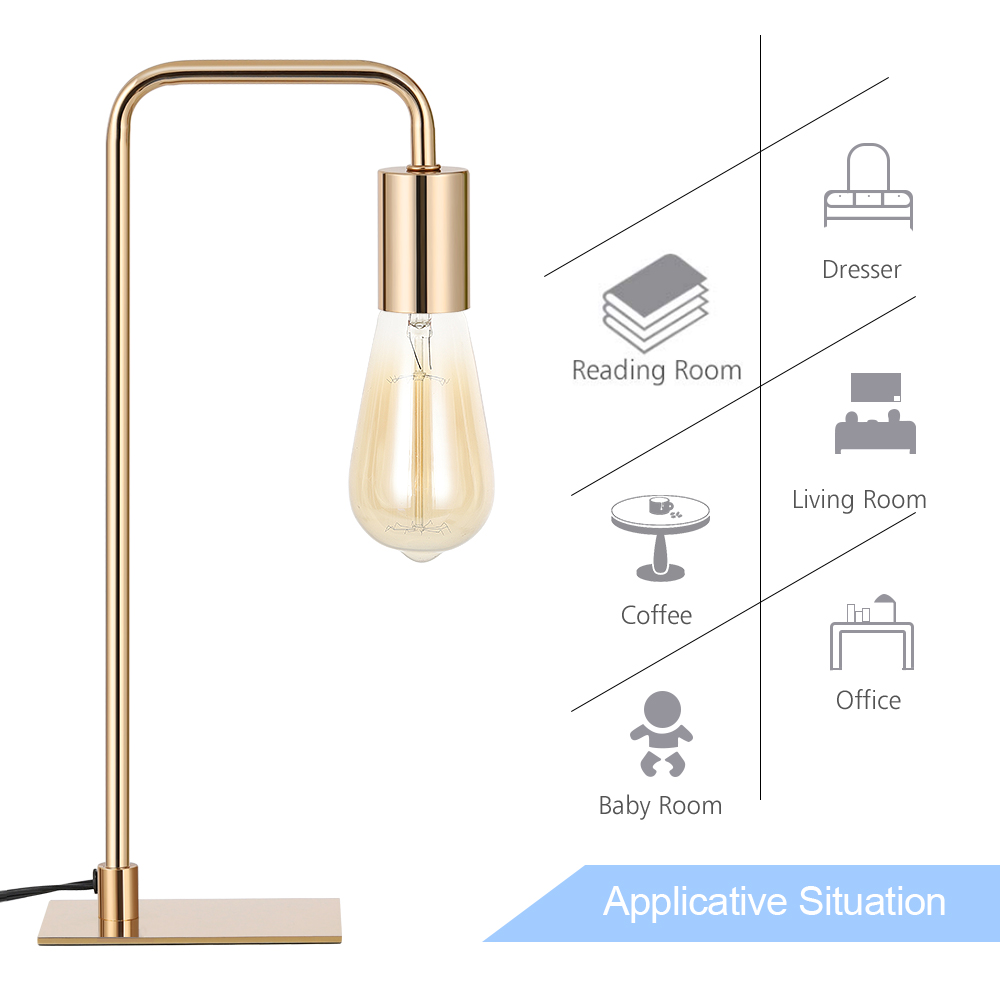 Small Gold Metal Lamp