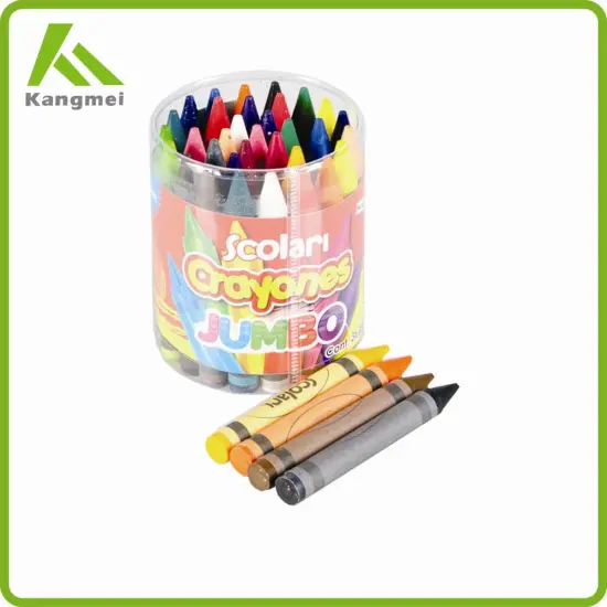 36pcs medium size wax crayon with color box
