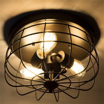 JYLIGHTING Iron Design Modern Retro Classic Black LED Ceiling Lamps