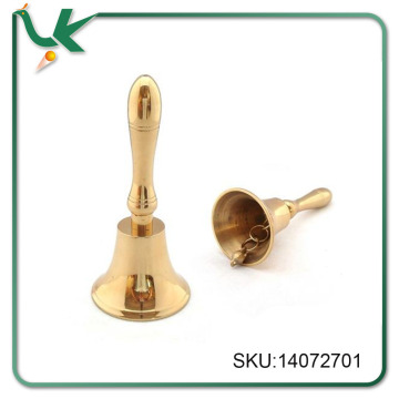 3.5 INCH HANDMADE Polished Brass Finish Hand Bell
