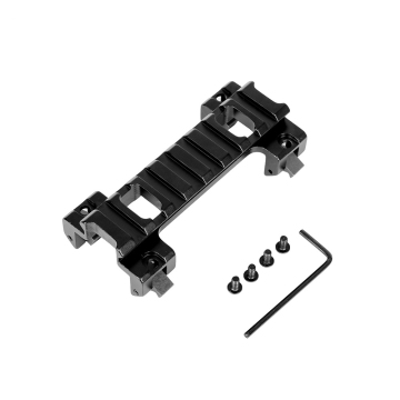 Base stand AK con accessori per montaggio da 20 mm rossi