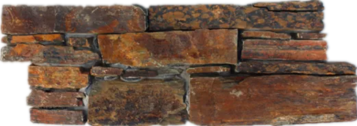hot sale rusty exterior decor real stone paneling