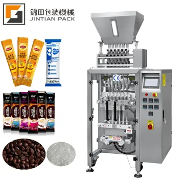 4 and 6 Lane Filling Weighing Multilane Sugar Stick Bag Packing Machine