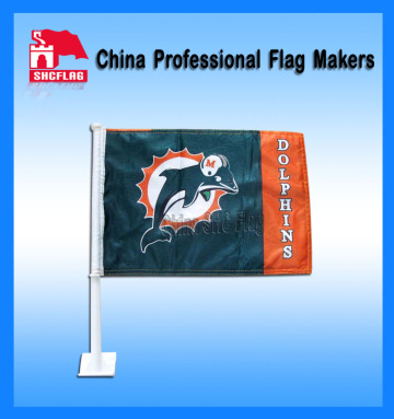 Miami Dolphins Car Flag