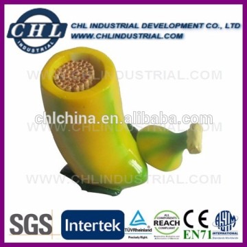 Banana shape personalized polyresin toothpick holder