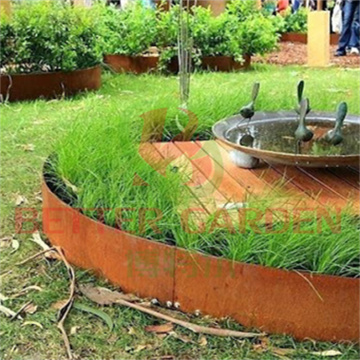 Rusted Corten Steel Lawn Edging for Maintenance-Free Garden Borders in Perth