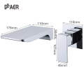 Wall Mounted Chrome Finish Single Lever Mixer Tap