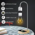 Lámpara LED de levitación magnética elegante con carga inalámbrica