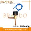 Válvula electromagnética de flujo mini FDF6A58 para aire acondicionado