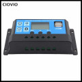 24V 12V Auto Solar Panel Battery Charge Controller 30A 20A LCD Solar Collector Regulator with Dual USB Solar Controller