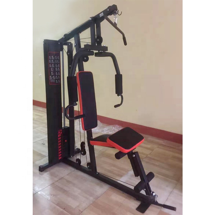 Single-station home gym fitness equipment