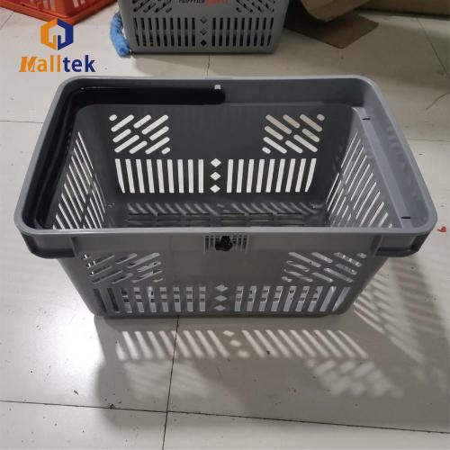 Supermarket single handle shopping plastic Hand basket