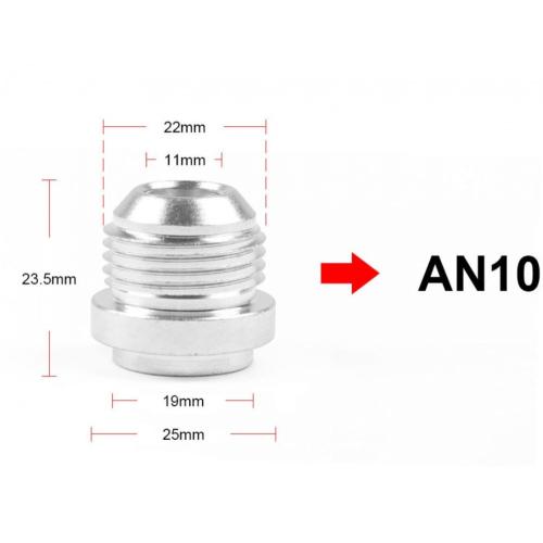 AN4 -AN16 Weld in alluminio sul raccordo