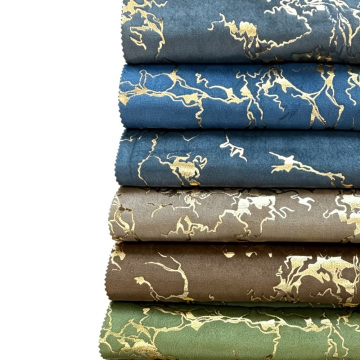 Gold Foil Velvet Upholstery