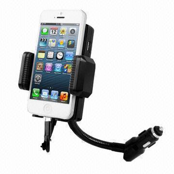 3-in-1 Universal All Channel FM Transmitter, Car Charger, Hands Free Kit for iPhone 5/Touch 5