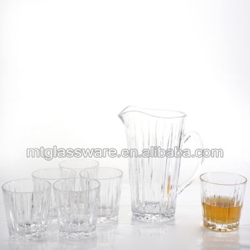 the glass set of 7 ice water jar drinking water glass jar with tumbler