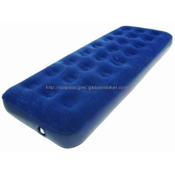 Blue PVC Inflatable Bed for Single Person Made in China for Sale