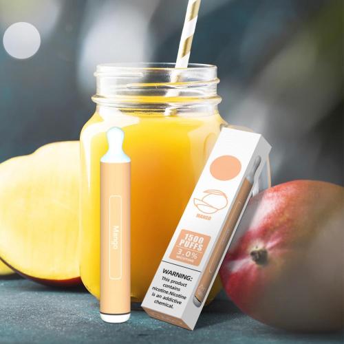 Fruit flavor electronic cigarette Fruit Flavor Electronic Cigarette 1500 Puffs Disposable Vape Factory