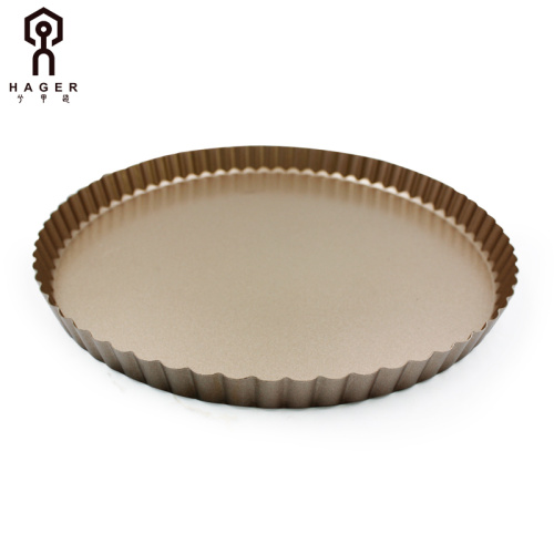 bakery supplies near me Champagne gold 11" Round Baking Pie Dish Pan Supplier