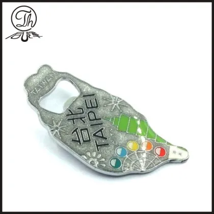 Cartoon bear heart engraved bottle opener