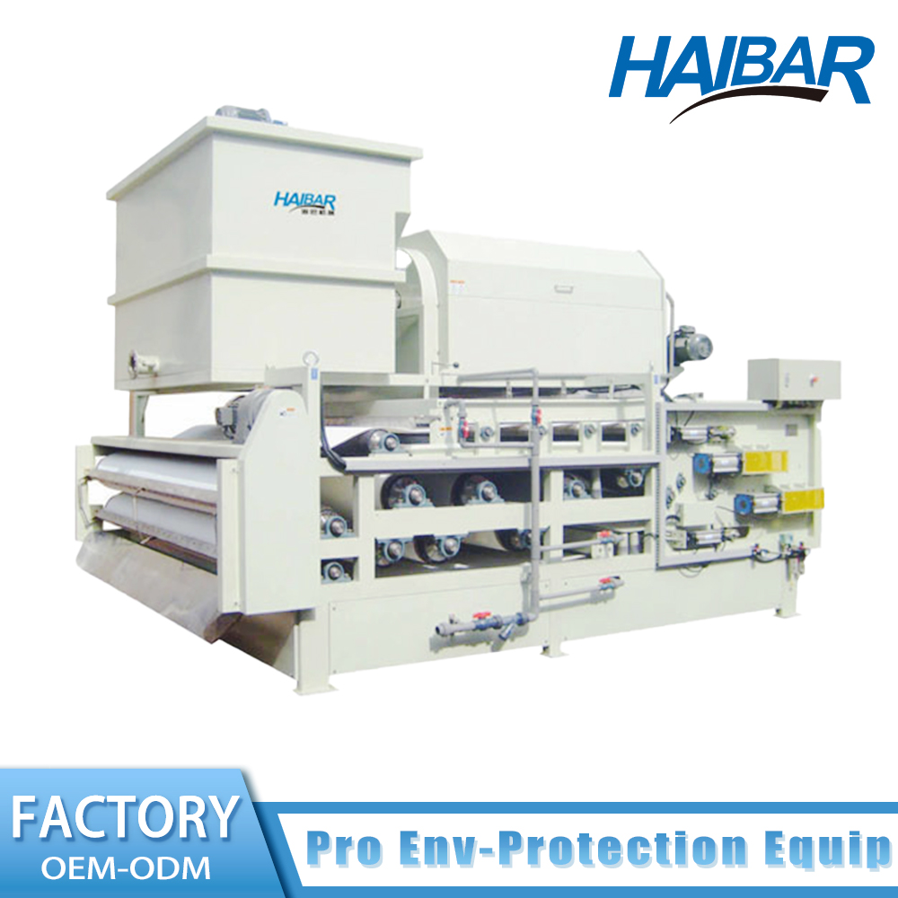 Belt Press Sludge Thickening and Dewatering SystemHTE-1500