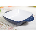 Dimensional Stability Odorless Ceramic Bakeware With Handles