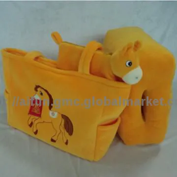 New year festive gift set, Plush Pillow, Bag and Purse