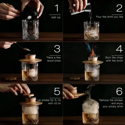 Whiskey Bourbon Drinks & Food Old Fashioned Smoker Kit