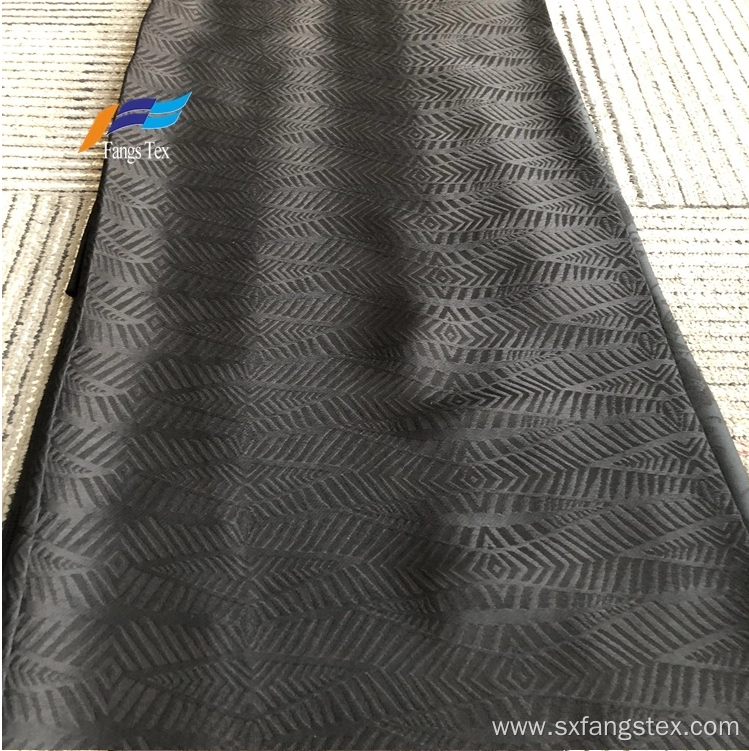 Bangladesh 100% Polyester Nida Jacquard Black Fabric