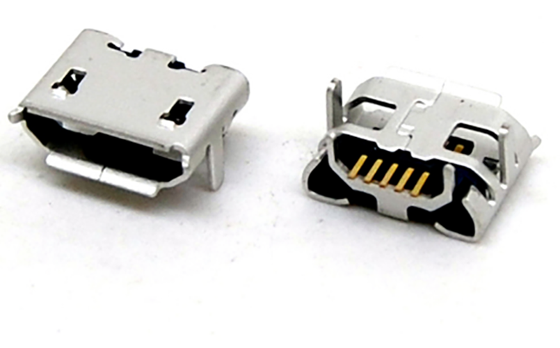 Micro USB B Tipo 5P com ejetor Dip