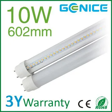 AC100-277V 10W CRI>80 clear PC cover led t8 tub8