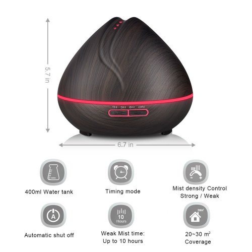 400ml Ultrasonic Aromatherapy Diffuser