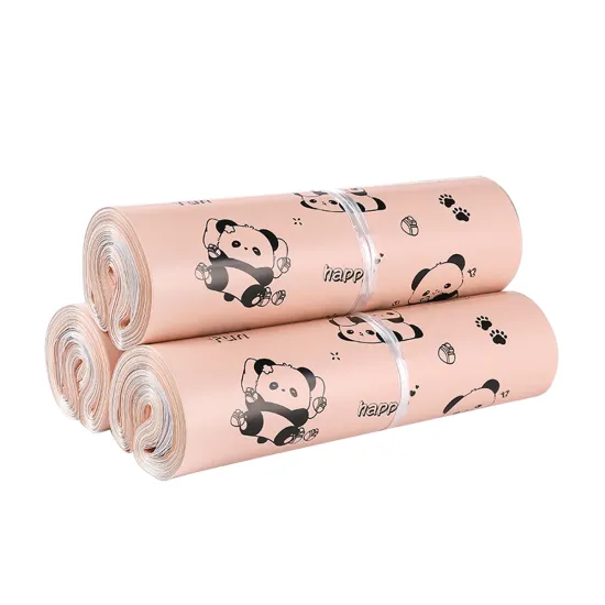 Personalized Small Black Colorful Poly Mailing Bags for Postage