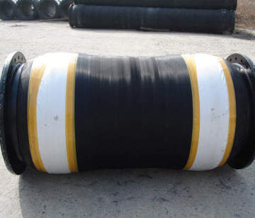 rubber mud suction dredging hose with flange