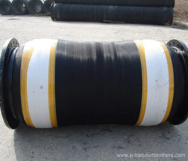 rubber mud suction dredging hose with flange