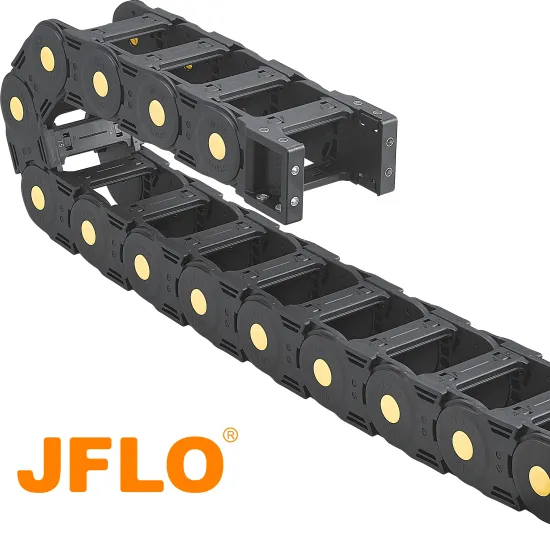 JFLO JEZ Series Cable Chain for CNC and Milling Machines, 45MM Height