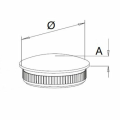 Tapa del extremo de pasamanos de acero inoxidable
