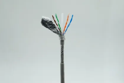 Super-Six Shielded Cat6/Cat6a/Cat7/Cat8 FTP/SFTP PVC Jacket Ethernet Cable - 1m Length