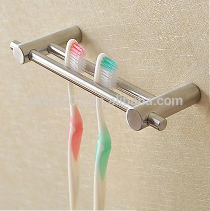 Stainless steel bathroom wall toothbrush holder