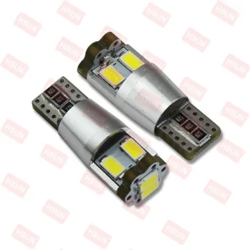 Xenon White t10 w5w canbus car led auto strobe bulb 194 Car Side Light 4 SMD 5630 LED t10 led bulb