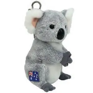 plush koala bear keychain,cute plush toy keychain, plush koala keychain