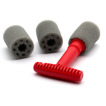 Automotive Tire Replaceable Sponge Screw Cleaning Brush