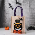 Personalized Halloween Linen Tote Bag